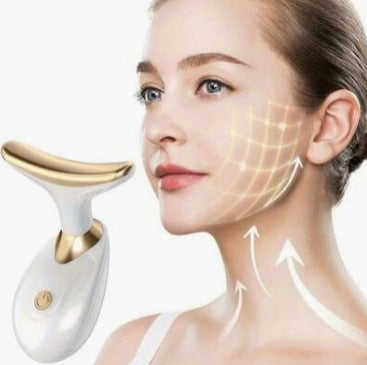 White Facial and Neck Massager